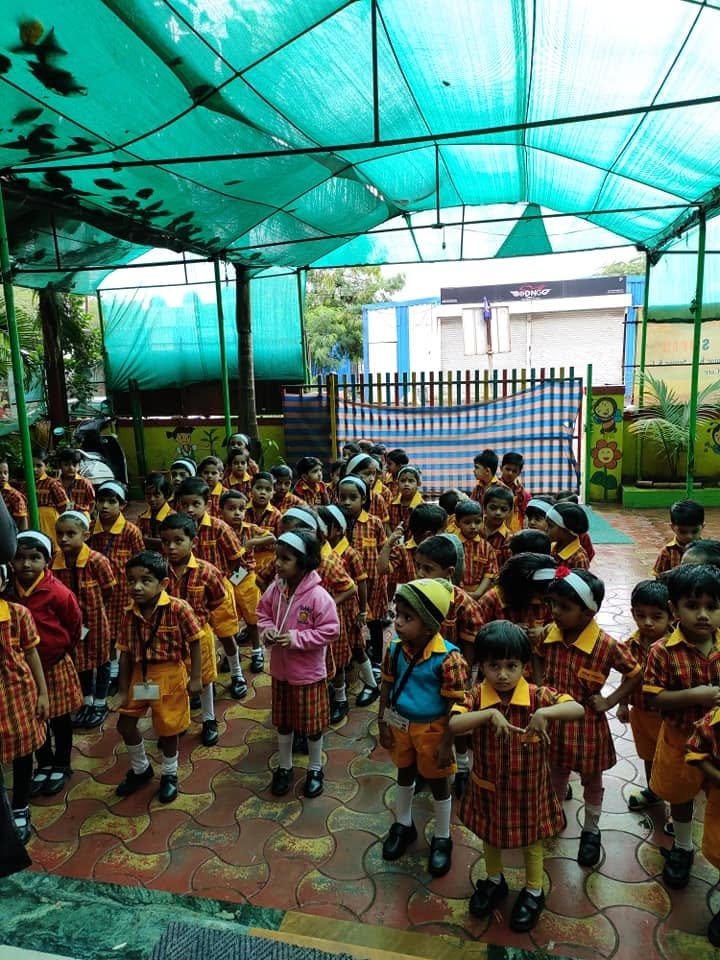 Happy children at Floret Nursery School, Balewadi